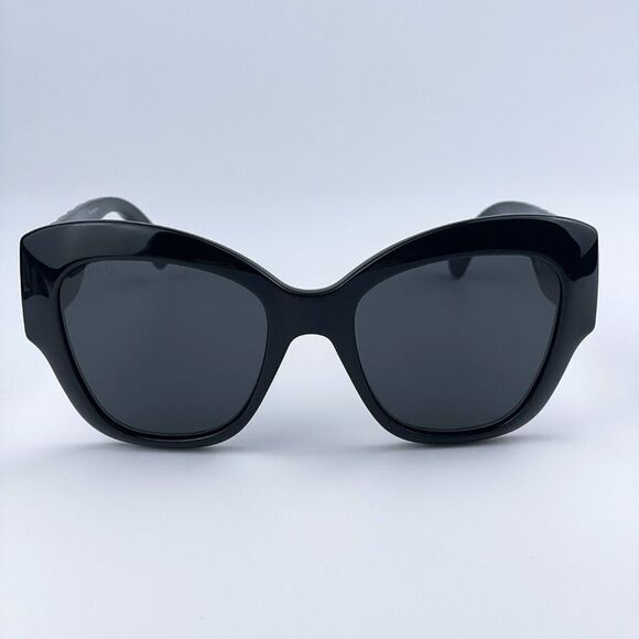 NEW Gucci GG0808S 001 Black Grey Cat Eye Women Sunglasses main image 12